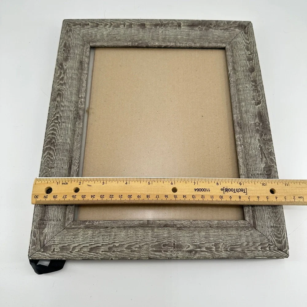 Rustic Gray Weathered Wood Grain 8x10 Picture Frame Tabletop Wall Mount